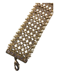 Soft Antique finish Pearl Bracelet - Bollywood - Weddings -  JIG498 Pp0623