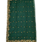 Ladies Net Dupatta / Scarf with Gold Embroidered Border - Mix N Match -  ASM2301 Pp0723