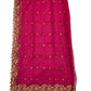 Ladies Net Dupatta / Scarf with Gold Embroidered Border - Mix N Match -  ASM2301 Pp0723