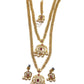 Multi - Gold Finish Double Necklace set - Bollywood - Weddings - MSK41 KH 0523