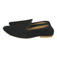 Black - Very comfortable Self Woven Loafer style Mojri - Indian Mens shoes - Mojari, Khossay -  YD2305 C