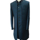 Stunning Double Layered Teal Blue Sherwani -  23VAR01 CP 0523
