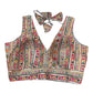 Grey - Fully Embroidered Saree / Lehenga blouse - With Cups - Margin to loosen - UK Stock - AF2334 KV 0623