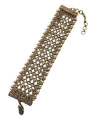 Soft Antique finish Pearl Bracelet - Bollywood - Weddings -  JIG498 Pp0623
