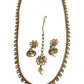 Gold - Antique Gold Finish Long Necklace set - Bollywood - Weddings - NIR794 KY 0523