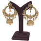 Peach - Antique Gold Finish Traditional Indian Earrings - NIR785 Ap 0523