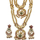 Multi - Gold Finish Double Necklace set - Bollywood - Weddings - MSK12 VC 0523