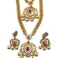 Multi - Gold Finish Double Necklace set - Bollywood - Weddings - MSK41 KH 0523