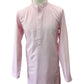 Baby Pink - Rich Lucknowi Cotton Men's Churidar Kurta Set  -  YD2307 KH 0623