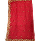 Ladies Net Dupatta / Scarf with Gold Embroidered Border - Mix N Match -  ASM2301 Pp0723