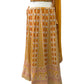 Mustard Yellow Chiffon Lucknow Lehenga Set - UK Stock - 24h Dispatch - AF2326 TP 0523