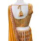Mustard Yellow Chiffon Lucknow Lehenga Set - UK Stock - 24h Dispatch - AF2326 TP 0523