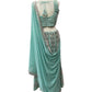 Sea Green - Chiffon Lucknow Lehenga Set - UK Stock - 24h Dispatch - AF2326 TP 0523