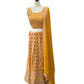 Mustard Yellow Chiffon Lucknow Lehenga Set - UK Stock - 24h Dispatch - AF2326 TP 0523