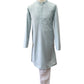 Light Blue - Rich Lucknowi Cotton Men's Churidar Kurta Set  -  YD2308 KH 0623