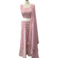 Baby Pink Chiffon Lucknow Lehenga Set - UK Stock - 24h Dispatch - AF2326 TP 0523