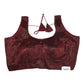 Maroon - Glittery Saree / Lehnga Blouse - With Cups - Margin to loosen - UK Stock - AF2305 A 0323