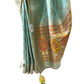 Sky Blue - Banarasi Handloom Saree with Blouse piece  - SA173 TH -0523