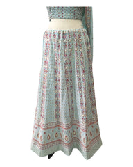 Sky Blue - Chiffon Lucknow Lehenga Set - UK Stock - 24h Dispatch - AF2326 TP 0523