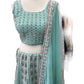 Sea Green - Chiffon Lucknow Lehenga Set - UK Stock - 24h Dispatch - AF2326 TP 0523