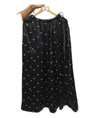 Black - Premium Silky Lehnga Skirt only  - Mix N Match - AF2331 KC 0623