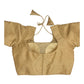 Gold - Plain Dupion Silk Saree blouse - size 32"-50" - S, M, L, XL, XXL, XXXL and XXXXL - AF2329 A 0623