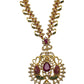 Multi - Gold Finish Double Necklace set - Bollywood - Weddings - MSK37 VT 0523