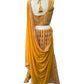 Mustard Yellow Chiffon Lucknow Lehenga Set - UK Stock - 24h Dispatch - AF2326 TP 0523