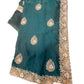 Jade Green - Saree with Thread / Stone Work and Blouse Piece - UK stock - 24hr Dispatch - SP2614 VJ - Prachy Creations