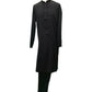 Leather Cotton Mens Indian Kurta set in Black - for Sangeet, Mehndi, Eid Celebration (with smart trousers) - Farishta KP - Prachy Creations