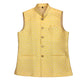 Lemon Yellow - Handloom Brocade Indian Mens Waistcoat / Bandi - Bollywood - CS2404 KV 0524 - Prachy Creations