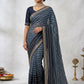 Light Blue - Fancy Party Saree with Blouse Piece - UK stock - 24hr Dispatch - SP2605 VY - Prachy Creations