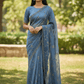 Light Blue - Rich Saree with Allover Embroidery and Blouse Piece - UK stock - 24hr Dispatch - RS2526 PK - Prachy Creations