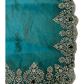 Light Blue - Rich Saree with Stone Work and Blouse Piece - UK stock - 24hr Dispatch - RS2502 TH - Prachy Creations