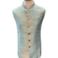 Light Blue / Turquoise - Brocade - Mens Indian Waistcoat - UK Stock - VNS-JKT53 10KK25 - Prachy Creations