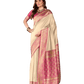 Light Gold - Silky Handloom Banarasi Saree with Blouse Piece - 12KH25 RP389 - Prachy Creations