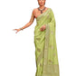Light Green / Mint - Handloom - Chiffon Banarasi Saree with Blouse Piece - JOH1607 10TV25 - Prachy Creations