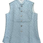 Light Pastel Blue - Banarasi Self Brocade - Premium Mens Waistcoat - VNS-JKT17 10KP25 - Prachy Creations