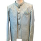 Light Sea Green - PREMIUM Slim Fit Mens BandhGala / Prince / Chinese Collar Open Jacket with inside Waistcoat- Fantastic Fit - CS2506 JA 0625 - Prachy Creations