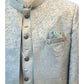 Light Sea Green - PREMIUM Slim Fit Mens BandhGala / Prince / Chinese Collar Open Jacket with inside Waistcoat- Fantastic Fit - CS2506 JA 0625 - Prachy Creations