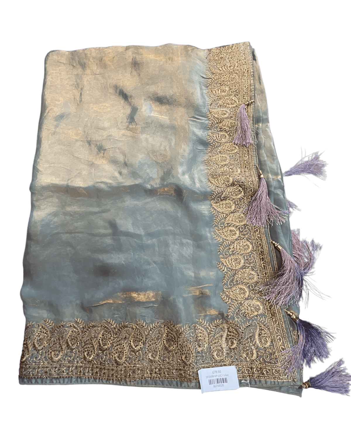 Lilac - Fancy Party Saree with Blouse Piece - UK stock - 24hr Dispatch - SP2608 VP - Prachy Creations