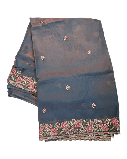 Lilac / Purple - Fancy Party Saree with Blouse Piece - UK stock - 24hr Dispatch - LTF4602 07VY26 - Prachy Creations