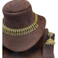 Lilac / Purple - Small Size Antique Gold Finish Necklace Set - AE2506 C 0525 - Prachy Creations