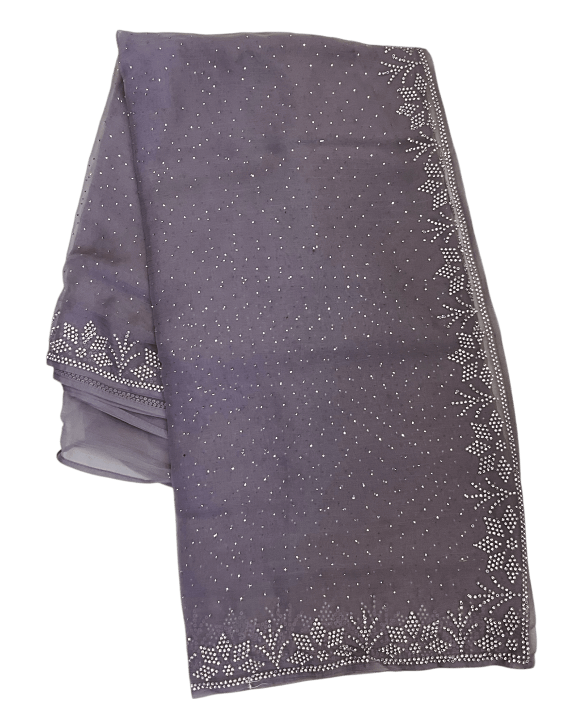 Lilac - Rich Saree with Bead Embroidery and Blouse Piece - UK stock - 24hr Dispatch - RS2524 TY - Prachy Creations