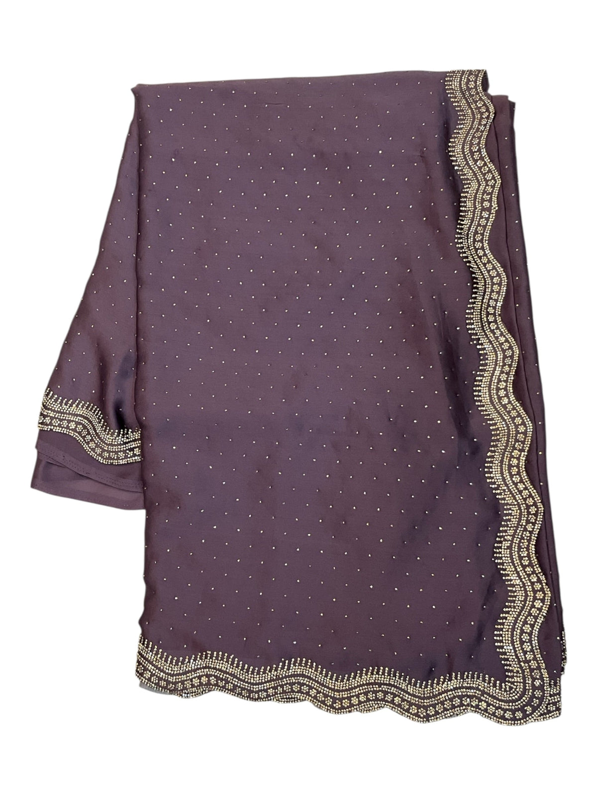 Lilac - Saree with Thread / Stone Work and Blouse Piece - UK stock - 24hr Dispatch - SP2611 VP - Prachy Creations