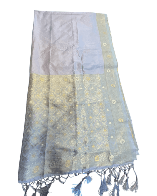 Lilac - Traditional Handloom Saree with Blouse Piece - UK stock - 24hr Dispatch - SP2630 KP - Prachy Creations