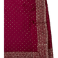 Magenta - Classic Satin Crepe Saree with Stone Work and Blouse Piece - UK stock - 24hr Dispatch - RS2531 VY - Prachy Creations