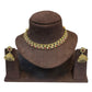 Magenta - Medium Size Antique Gold Finish Necklace Set - AE2508 H 0525 - Prachy Creations