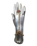Maroon - Antique Finish Panja / Indian Ladies Hand Accessory - Fashion Jewellery - Bollywood - Weddings - KAJ1001 T 1023 - Prachy Creations