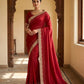 Maroon - Saree with Thread / Stone Work and Blouse Piece - UK stock - 24hr Dispatch - SP2612 KR - Prachy Creations